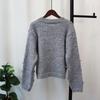 Crew Neck Bow Sweet Gentle Wind Knitted Cardigan Autumn and Winter New Design Sense Loose Sweater Jacket Women
