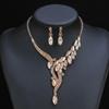 Necklace Earrings Two-Piece Bridal Wedding Accessories Vintage Haute Design Jewelry
