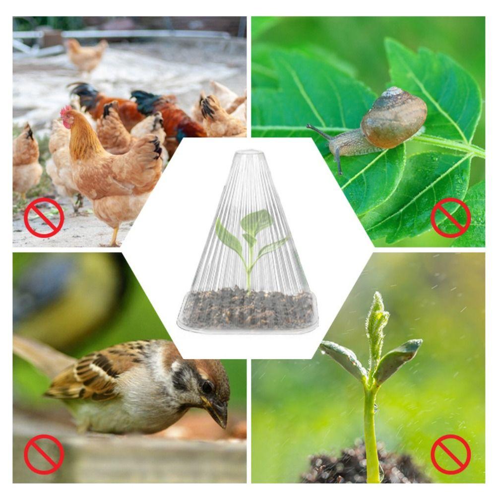 20 шт. ветрозащитный чехол для рассады растений конический защитный чехол для цветов изоляционный чехол для растений защита от заморозков