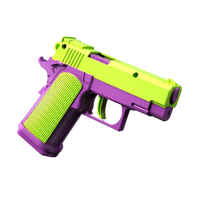 3D Модель игрушечного пистолета-редиски Не стреляет Пистолет M1911 Пустой затвор Зависание 3D-печать Игрушка-непоседа для мальчиков Декомпрессия
