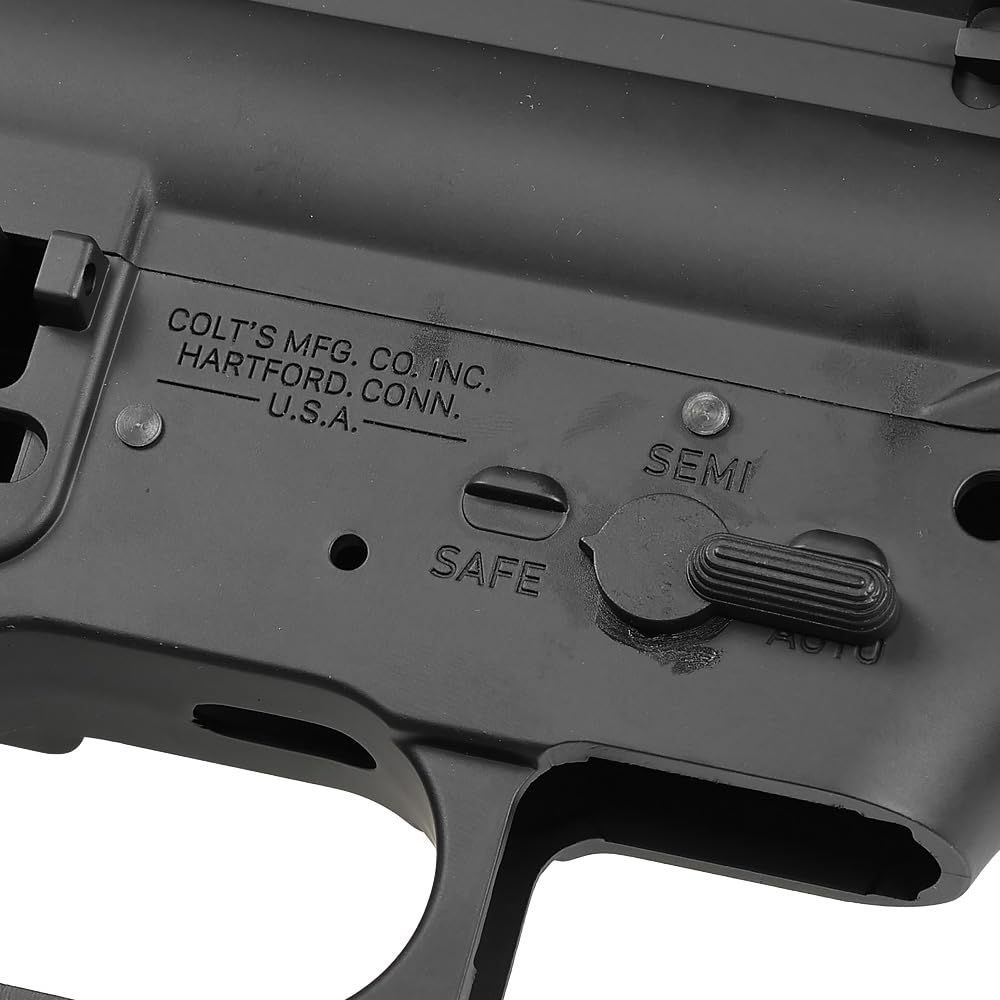 Ryohin Buhin E&C Aluminum Frame & Exterior Parts Set for M4 Series Electric Guns, Colt M4A1 Metal Receiver Conversion Kit with Realistic Engraving