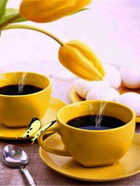 5D алмазная живопись чашка полная квадратная круглая мозаика со стразами вышивка крестиком DIY Алмазная вышивка кофе настенное искусство