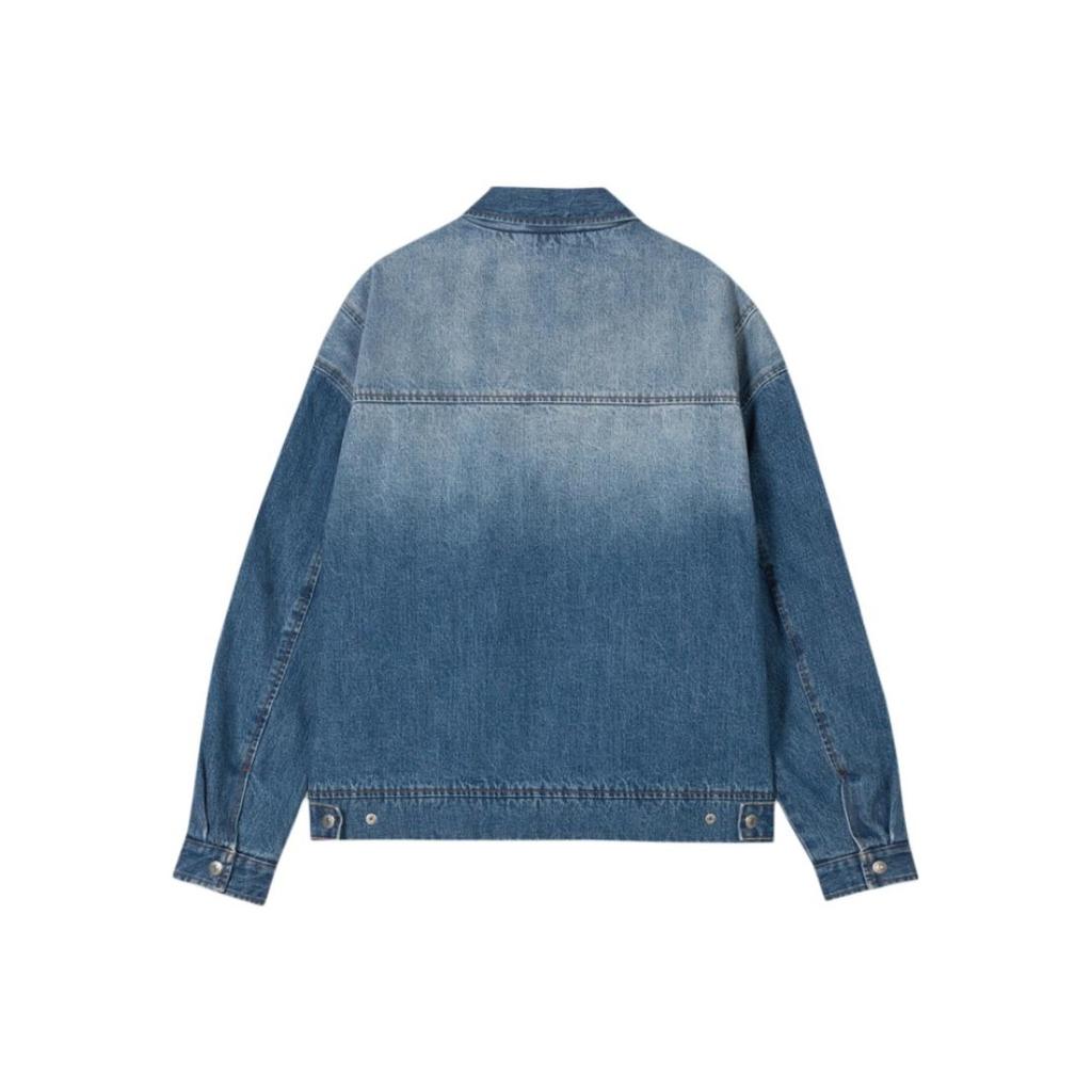 Levis American Vintage Wash Потертая Удобная Повседневная Джинсовая Куртка на Молнии с Длинным Рукавом Унисекс Куртки 005MU-0001