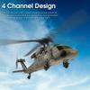 Вертолет на радиоуправлении, 2,4 ГГц 4-канальный мини-самолет с бесщеточным двигателем, удержание высоты, гироскоп, взлет одной кнопкой и