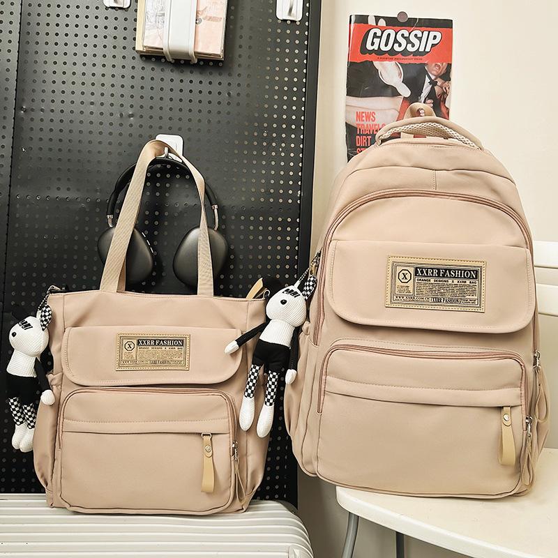 Школьные рюкзаки Студенты колледжа Девушки Старшеклассники Рюкзак большой вместимости Бордовый Рюкзаки для учеников средней школы