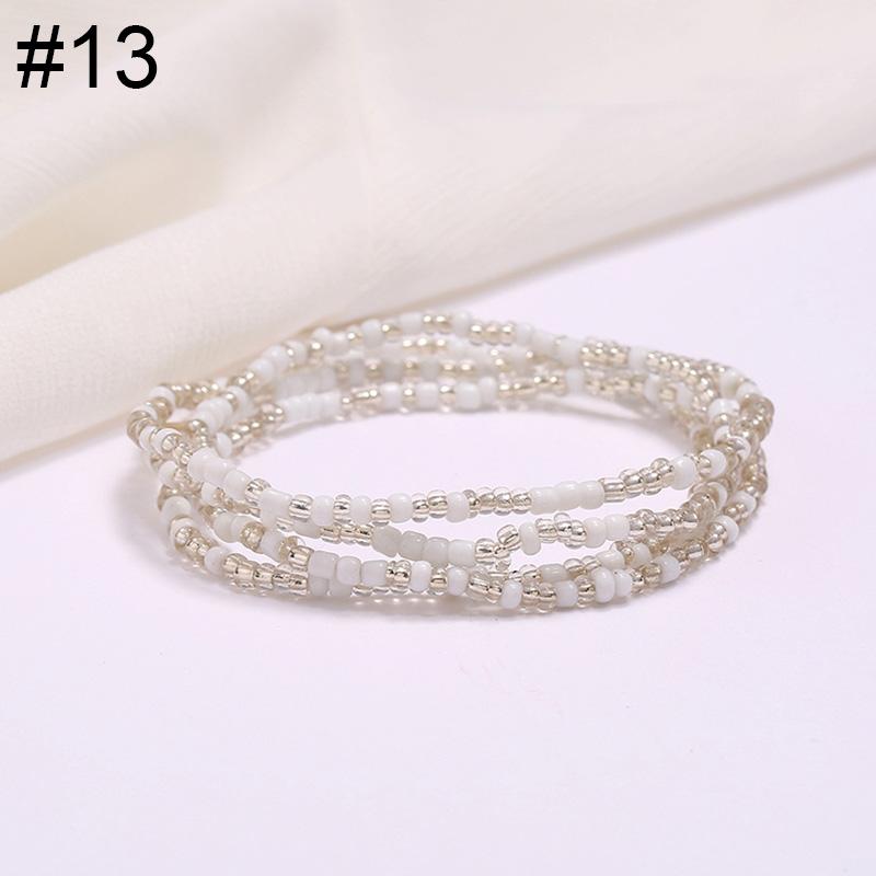 Women Fashion Waist Chain Rice Bead Waist Chain Beach Chain Body Jewelry Belly Chain