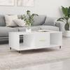 Coffee Table, White, 102x50x40 Cm, Wood-based Material