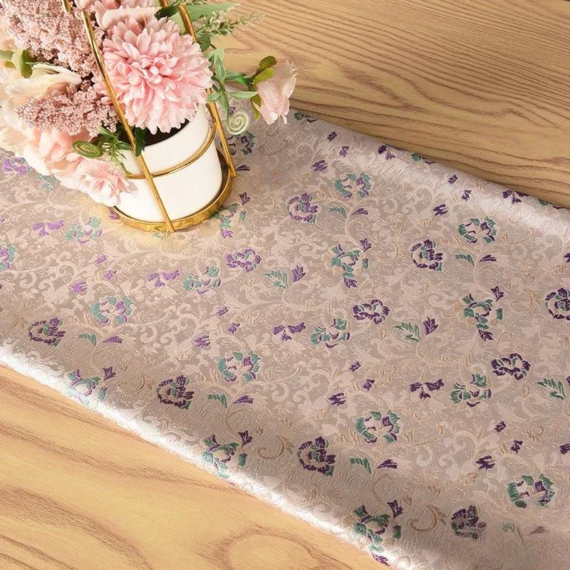 100 см жаккардовый гобелен атласная ткань шелк Helu Tongchun гладкая текстура подвеска парча династии Сун чонсам ханьфу