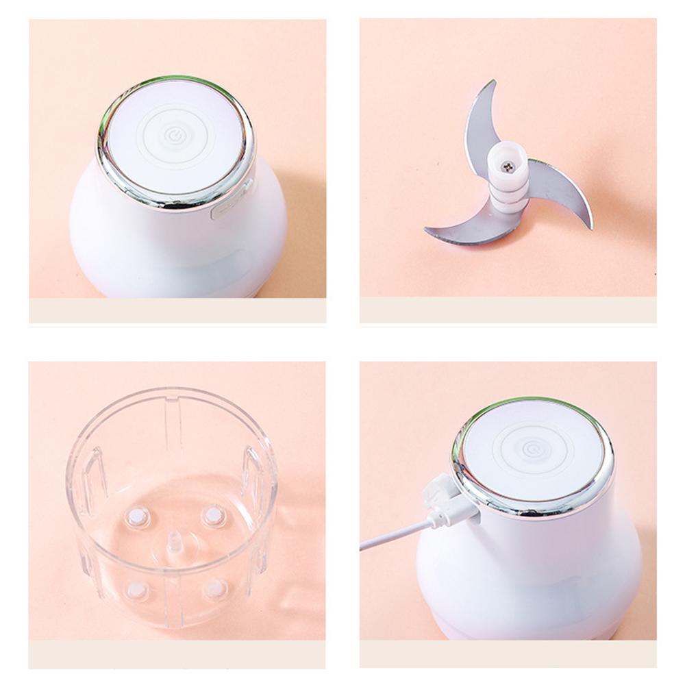 Электрический измельчитель чеснока 250 мл, беспроводной мини-давилка, пресс-измельчитель для измельчения и нарезки лука, имбиря, овощей, специй, детского питания