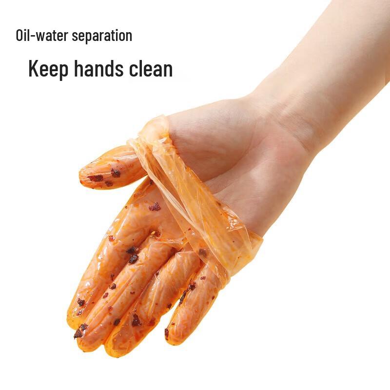 Meiliya Large Food Grade PVC Disposable Gloves (100-Pack)