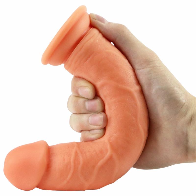 Устройство для женской мастурбации Без яиц Супермягкий силикон Экстрамягкий Мягкая имитация члена Большая вагина