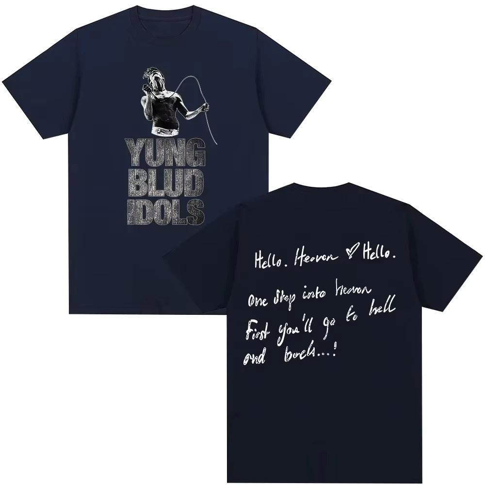 2026 New Yungblud IDOLS Album Tour T Shirt Unisexs Women Hip Hop Short Sleeve Tshirt Casual Cotton Oversized Top Streetwear