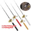 Набор удилище и катушка для рыбалки Карманное удилище и катушка Полный комплект Набор удилище и безынерционная катушка для рыбалки на открытом воздухе на реке и озере