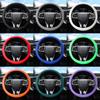 Universal Car Silicone Steering Wheel Cover Car Grip Handle Cover Texture Silicone Protective Cover Interior Steering Covers