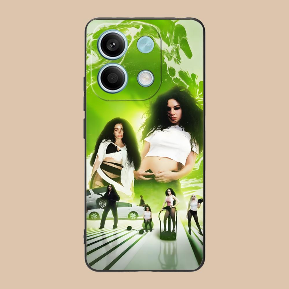 Чехол для мобильного телефона Charli XCX brat для POCO M7 M6 M5 M4 M3 X7 X6 X5 X4 X3 Pro GT 5G Цветной печатный чехол Чехол Красивый Роскошный