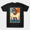 Мужская черная футболка с принтом Постер Bo Nix Bolieve Denver Broncos НФЛ Футбол Обсуждение Надежда Печать на бумаге для трансфера без вырезания Хлопковая футболка