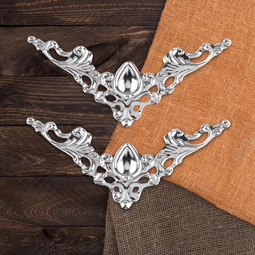100 Pcs Antique Style Corner Protectors DIY Hair Ornament Parts For Bridal Headpiece Creation