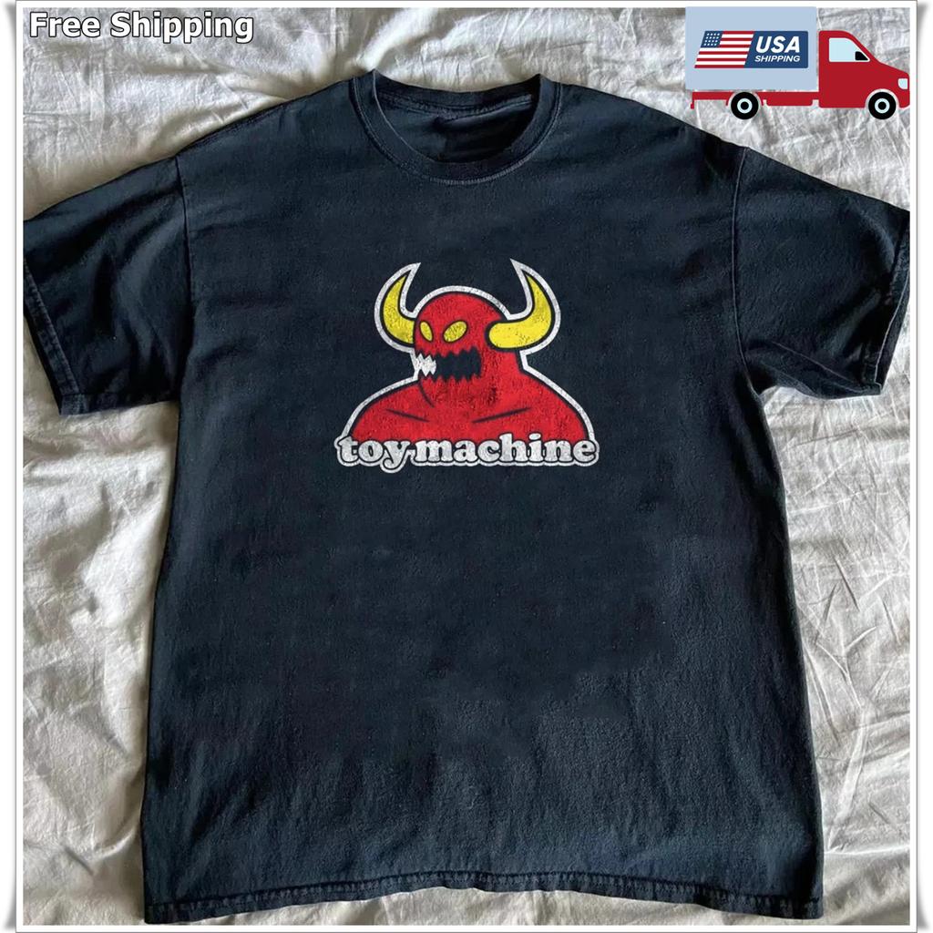 Toy Machine Skateboard Classic 90s Retro Skate Design Unisex T-Shirt S-5XL