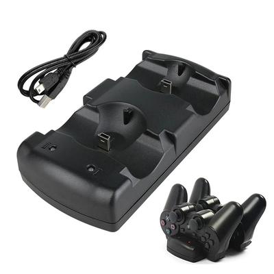 Зарядная станция для контроллера PS3, зарядная станция 2 в 1 со светодиодным индикатором, совместимая с оригинальным контроллером PS3/MOVE,