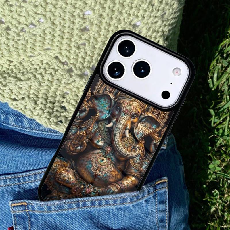 Чехол для телефона Бог-слон Ганеша Совместим с для IPhone 17air 16e 15 14 13 12 11Pro Max 17 Air