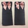 Women's Lace Trim Erotic Silk Thigh-High Stockings with Bow