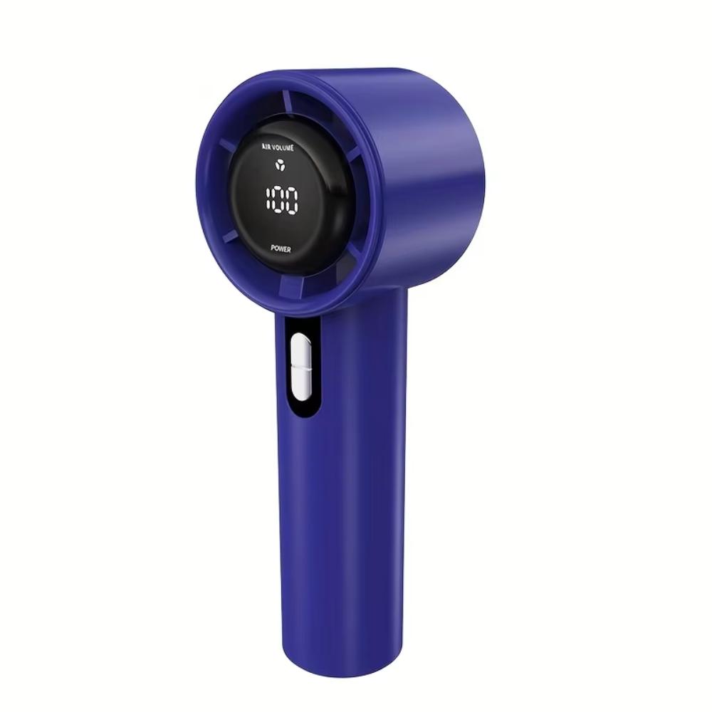 Portable Handheld Turbo Fan High-capacity Lithium Battery Personal Fan Motor Adjustable 100 Gears for Indoor and Outdoor Use