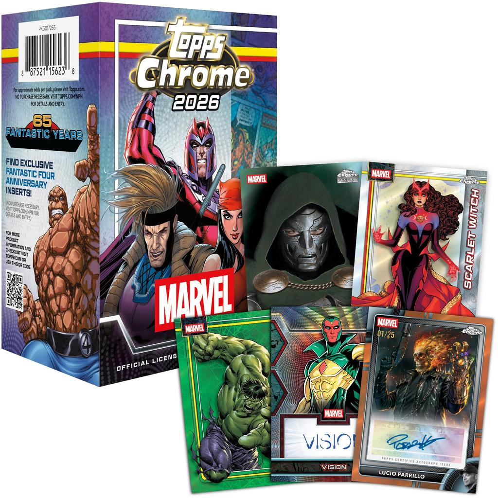 Topps Chrome Marvel Comics 2026 Value Box