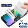 2Pcs Hydrogel Film for IPhone 12 13 Pro Max Mini Screen Protectors for IPhone 11 14 Pro XS Max X XR 6 6s 7 8 Plus SE Not Glass