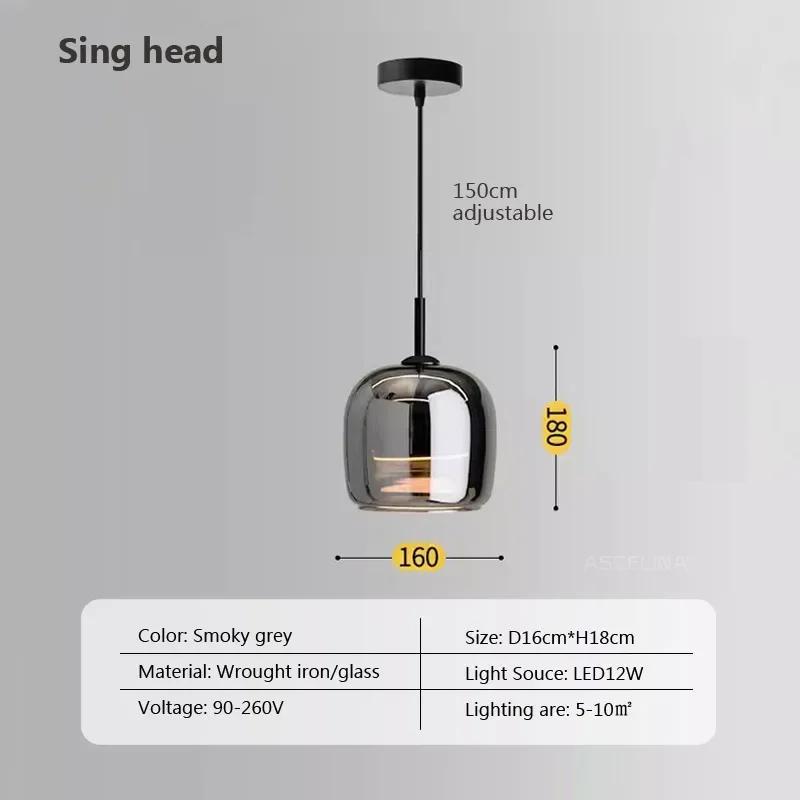 Светодиодные люстры Nordic Glass, роскошный подвесной светильник, современный минималистский подвесной светильник, декоративное внутреннее освещение