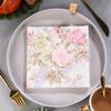 40 шт. Одноразовые бумажные полотенца Двухслойные салфетки Принадлежности для вечеринки Бумажные салфетки с цветочным принтом Отель