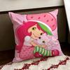 Cartoon SStrawberry SShortcake Cushion Cover Reversible Soft Durable Pillow Cover Home  Car MultiScene Use for Daily Comfort