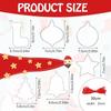 10Pcs Stockings Acrylic Christmas Ornaments Hanging Christmas Decoration  Home Party Supplies