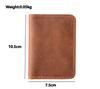 Retro High Quality Real Leather Credit Card Holder Mens Wallet Handmade Short Ultra Thin Slim Drivers License ID Card Cases Multiple Slots