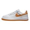 Nike Air Force 1 Удобная посадка Прочные низкие кроссовки Детские кроссовки Белый Оранжевый FN0237-122