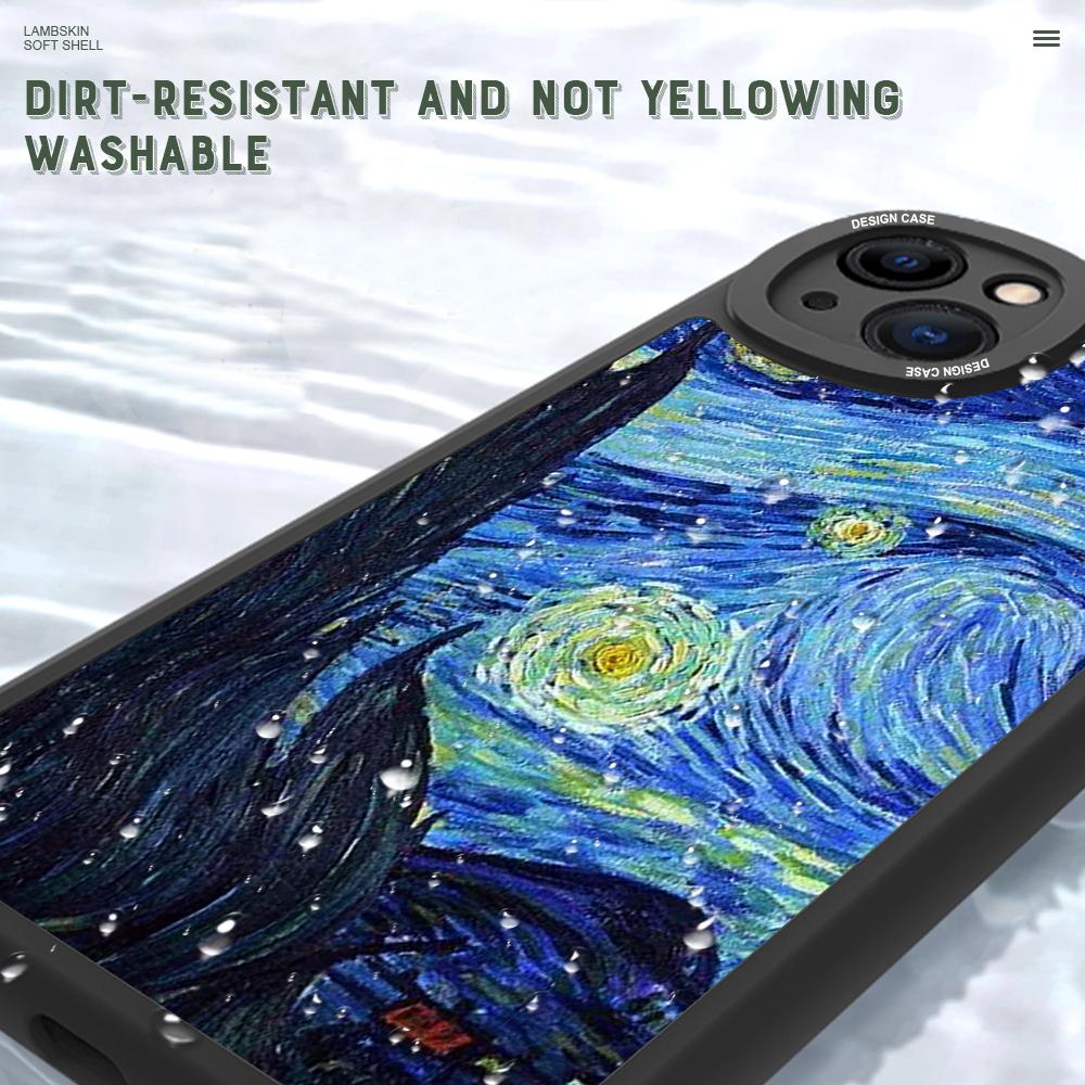 Тонкий креативный кожаный чехол с рисунком маслом на задней панели из искусственной кожи, чехол для телефона для Huawei Honor Infinix iPhone Vivo