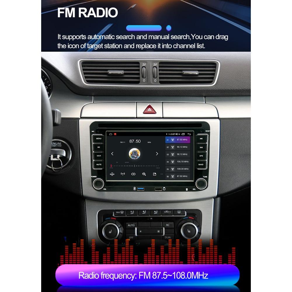 Car Radio Multimedia Player For Volkswagen/Volkswagen/Golf/Polo/Tiguan/Passat/b7/b6/SEAT/Leon/Skoda/Octavia 2 Din Android Carplay GPS Autoradio 1+32GB