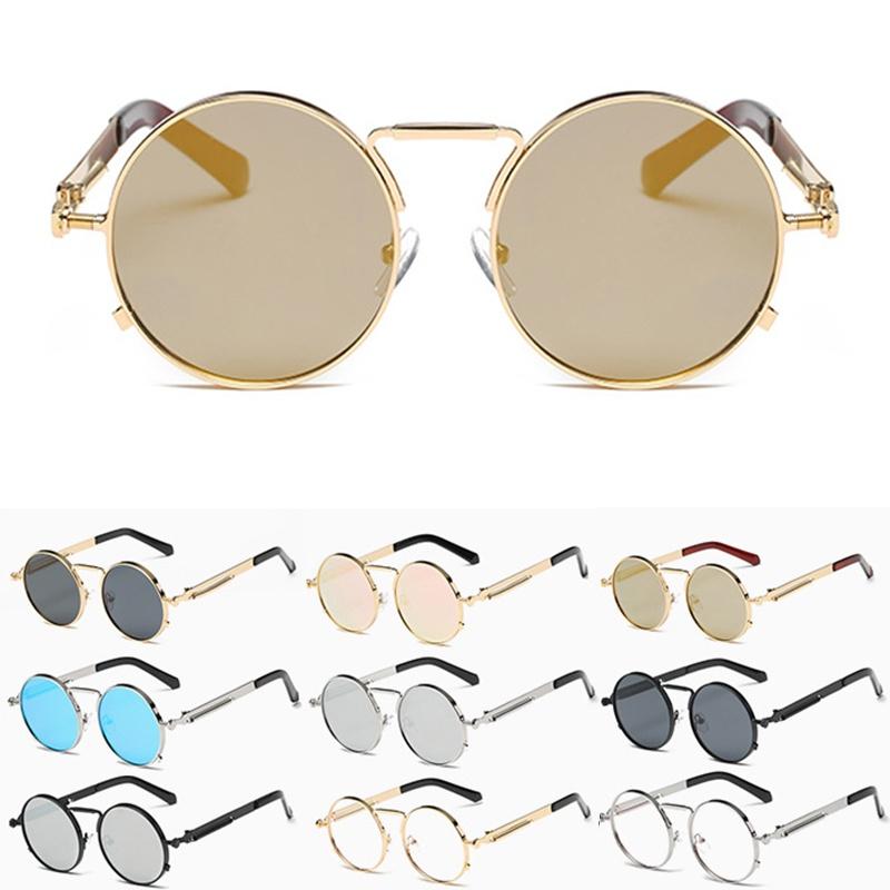 Высококачественные круглые очки в стиле стимпанк с защитой UV400 и классическим викторианским дизайном