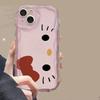 3D Бантик Хелло Китти Чехол для Телефона Для Iphone 17 Air 16 Pro Max 15 14 13 12 11 Pro Max 16e Plus12 13 mini 16+ Чехол Милый Мягкий