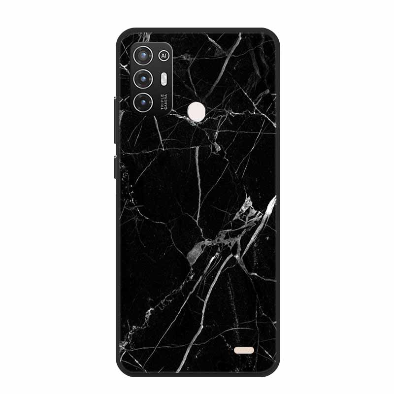 For ZTE Blade A52 / A52 Lite Case A72 4G 5G Marble Soft TPU Silicone Phone Cover for ZTE Blade A52Lite Bumper Shockproof Shell