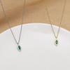 Ожерелье Banyan Tree S925 Silver Emerald Horus Eye - 14K Gold Plated Retro Clavicle Chain для женщин