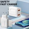 2.1A Двойной порт USB зарядное устройство Quick Charge 3.0 адаптер питания для iPhone Samsung Xiaomi Мобильный телефон EU US Plug Быстрая зарядка