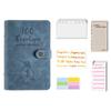 100 Envelopes Money Saving Challenge Budget Binder PU Leather Cover with Cash Envelope PVC Pocket
