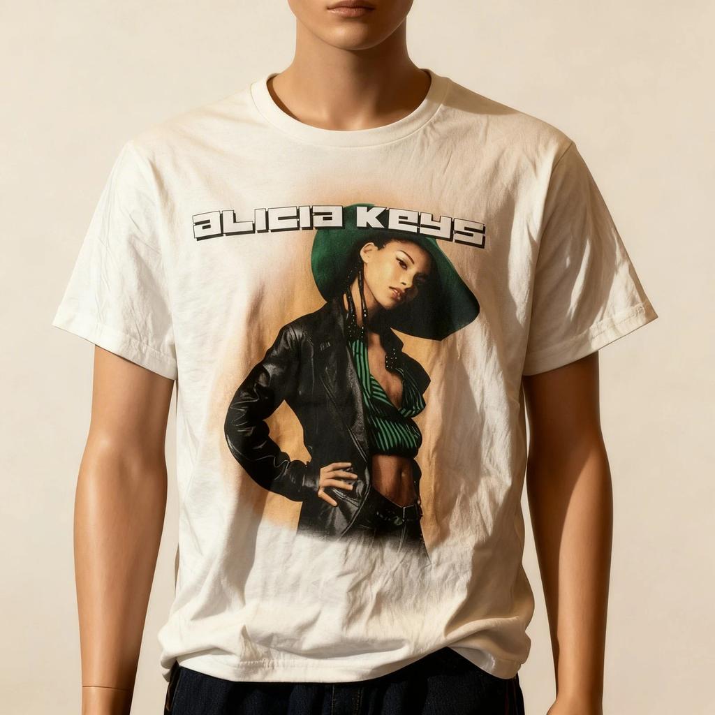Vintage Alicia Keys New in Tee Shirt Size S to 234XL