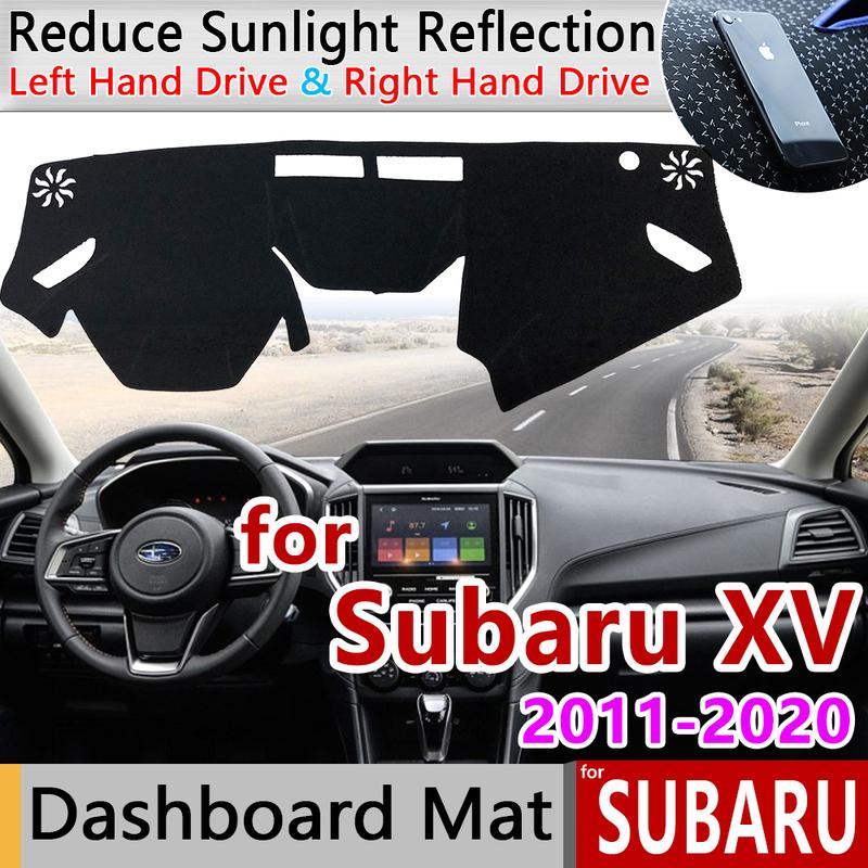 Для Subaru XV 2011~ Противоскользящий коврик на панель приборов Защитная накладка на панель Солнцезащитный коврик на панель Коврик на панель Защита салона автомобиля Коврики Аксессуары Crosstrek WRX STI