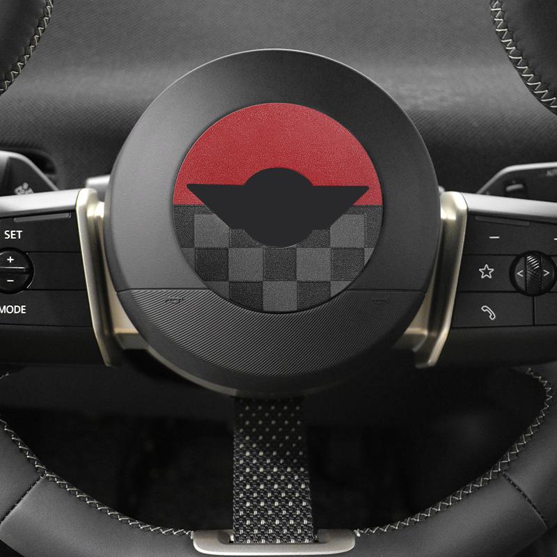 Car Steering Wheel Sticker For Mini Cooper F56 F55 F60 R56 R60 F65 U25 Countryman PU Leather Stickers Interior Car Accessories