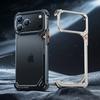 Oatsbasf Безрамочный металлический чехол для телефона в форме 9 для iPhone 17 Pro Max/17 Pro с подставкой Magsafe Минималистичный бампер Ударопрочный чехол