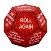 Party Interaction Tools Santa Swap Gift Exchange Dice, 12-Side Glitter Game Christmas Stocking Stuffers, Ideas Secret Props Dice for Family