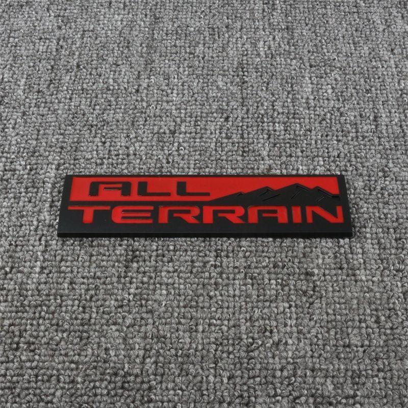 1Pc Applicable to Chevrolet pickup truck modifications with the ALL TERRAIN logo, all-terrain off-road vehicle decals, snow mountain metal stickers