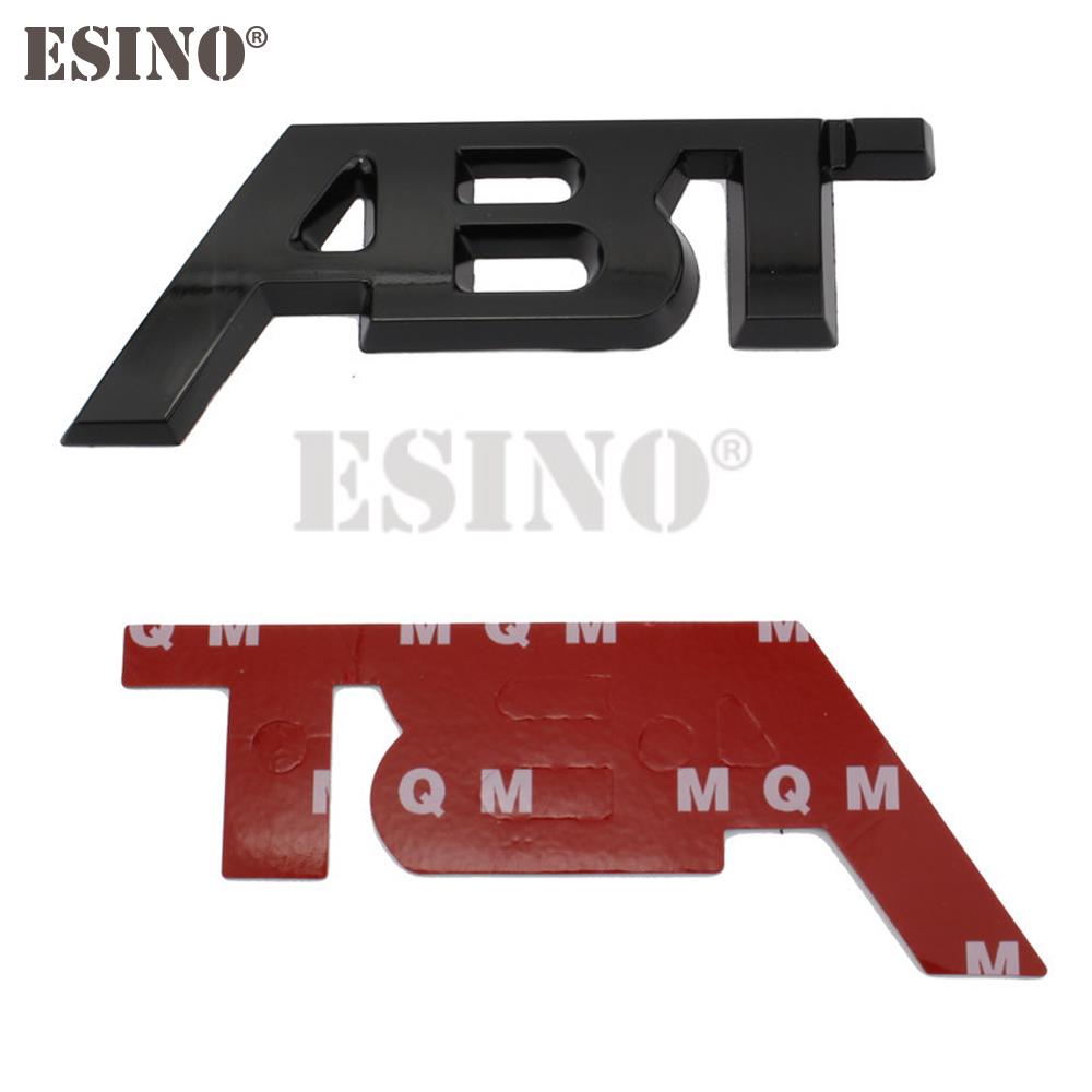 AAZW1 Car Sticker Adhesive Badge Decal Metal Zinc Alloy Emblem Car Fender Trunk Body Tailgate Badge for For ABT Sports