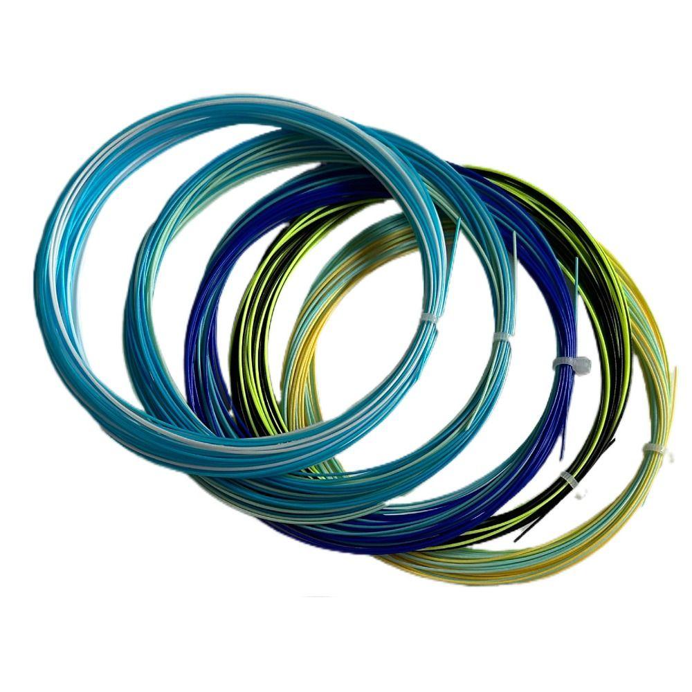 0.73mm Colorful Rainbow Badminton String Elastic Colorful Racket Line Professional Training